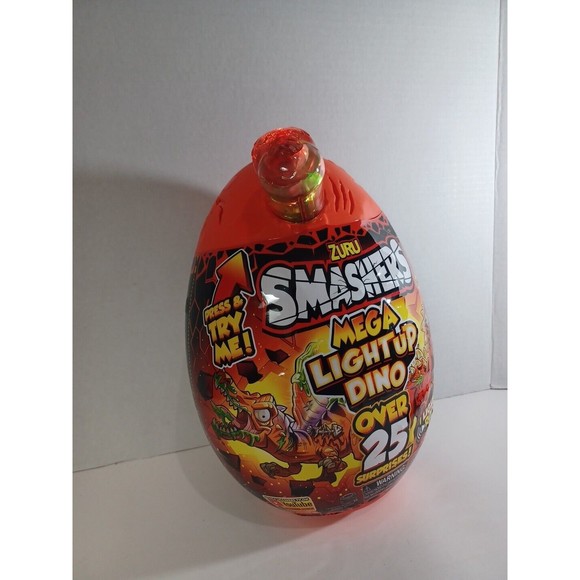 Zuru Smashers Mega Light Up Dino Epic Egg Over  25 Surprises Series 4 - Picture 3 of 7